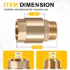 One Way Brass Check Valve, 1" NPT male in/ 1"