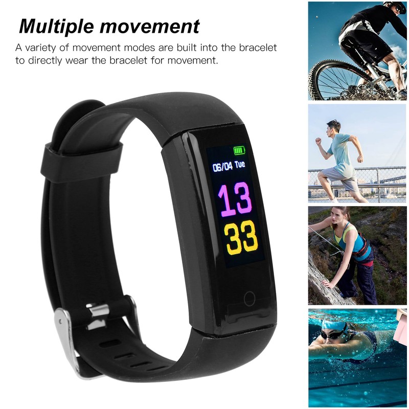 Sports Bracelet Watch Multifunction Pedometer Smartband Healthy Fitness Management USB