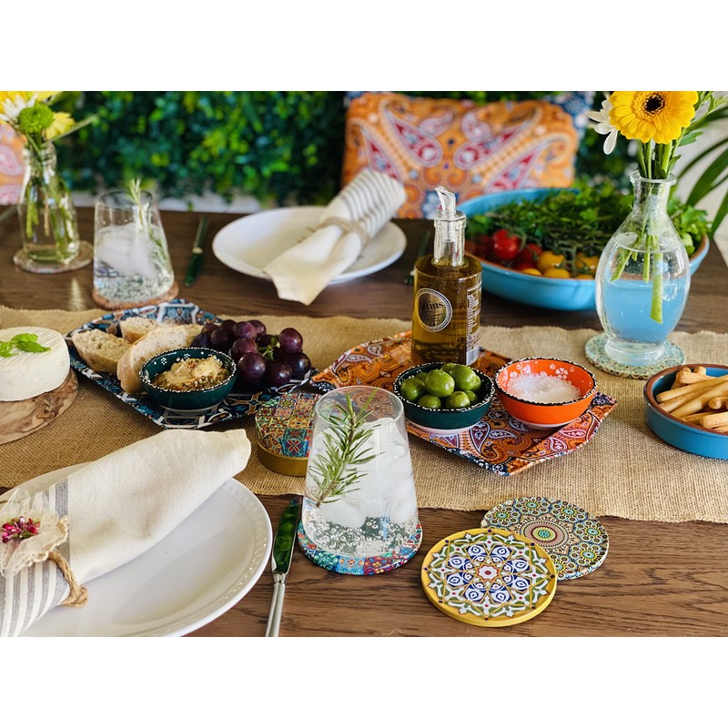 Totally Turkish – Patterned Drink Coasters Set of 6 –