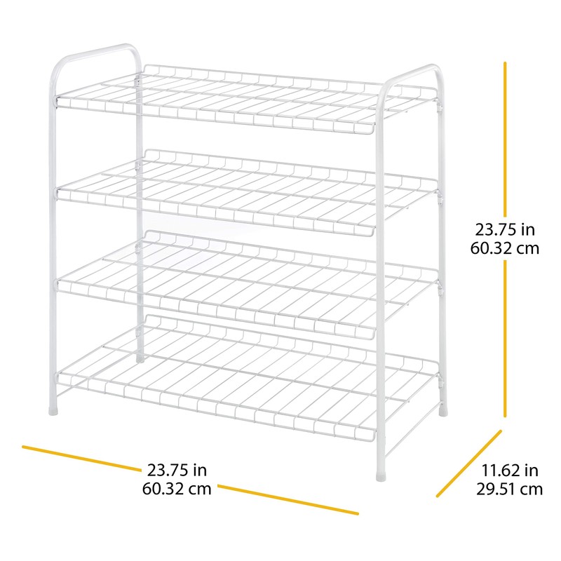 Whitmor Inc. 6023-4139-CB 4 Tier, White, Closet Shelf
