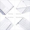 Grace Store 15 PCS Clear Plastic Drawer Organizer Tray for