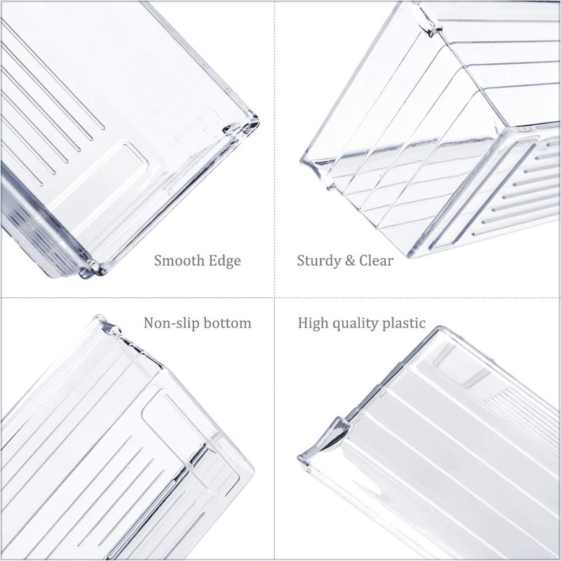 Grace Store 15 PCS Clear Plastic Drawer Organizer Tray for