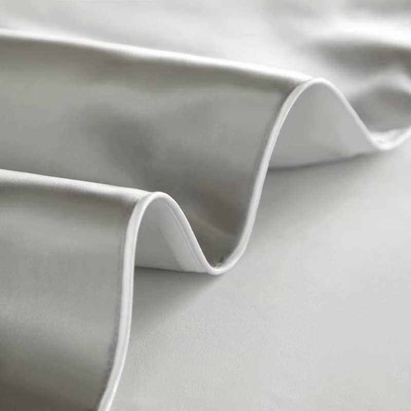 100% Mulberry Silk Charmeuse Silk Pillowcase With Lyocell underside for