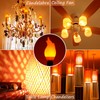 OHLGT Upgrade E12 Flame Bulbs 6 Pack, 3 Mode LED