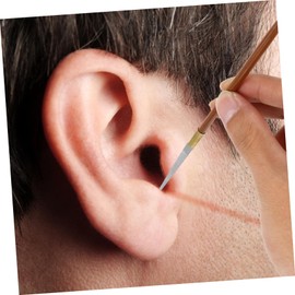 FRCOLOR 1pc Ear Hair Scraper Picker Creative Ear Hair Scraping Tool Technician Ear Scraper Professional Ear Scraper Ear Wax Tool Removal Supply Bamboo Golden