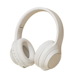 Bluetooth Wireless Gaming Headset Multifunction HiFi Stereo Noise Cancelling Strong Bass Bluetooth Headphones Pearl White