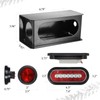 Partsam 2Pcs Steel Trailer Light Boxes Housing Kit, 6" Oval