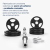 Bluelander Barra Z Olímpica 1.2 m con Collarines, Barra para