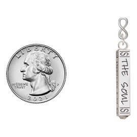 Delight Jewelry Hope Anchors the Soul Bar Silvertone Infinity Post Earrings