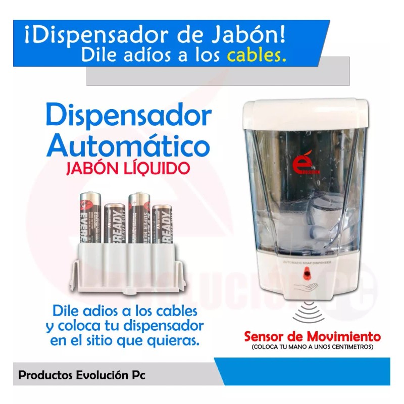 Seguridad Total Despachador De Jabon Liquido Para Manos Automatico V2