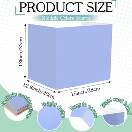 SATINIOR 24 Pcs Privacy Folders for Students, 12 Colors Desk Dividers Classroom Privacy Boards, Testing Dividers for Classroom Bulk, Study Panel for School Teacher Student (Vivid Style)