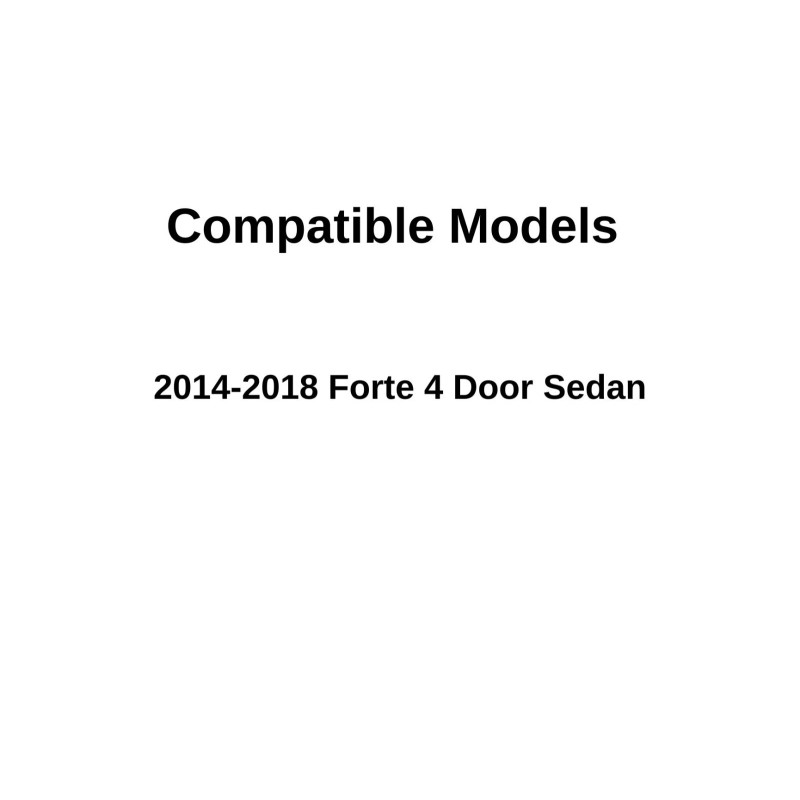 NAGD Fits 2014-2018 Kia Forte 4 Dr Sedan Passenger Right