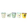 RICE. DK RICE Small Curved Melamine Cups with 6 Jungle