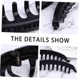 LALAFINA Flat Hair Clips 12pcs Large Claw Clip Banana Toothed Hair Combs for Ponytail