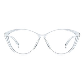 ZanyLen Retro Cat Eye Blue Light Blocking Glasses for Women, Filter Blue Ray/Anti-UV/Anti-glare/Anti-eyestrain Ultra-light TR90 computer glasses, Oversized Transparent eyeglasses