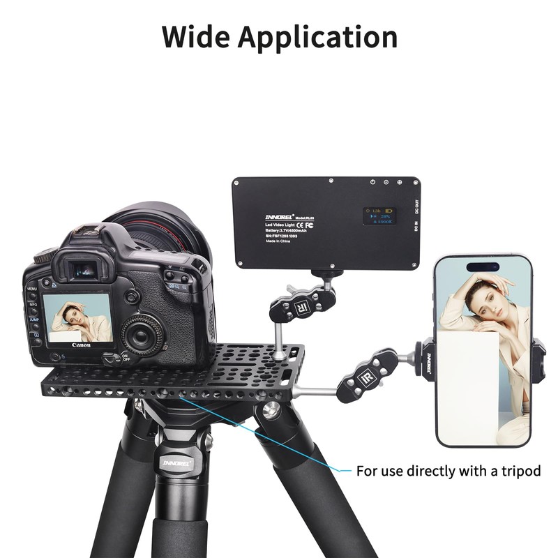 INNOREL Cheese Plate Multipurpose Camera Bracket DIY Tripod Accessory Universal