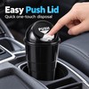 Car Trash Can with Lid for Cup Holder – Compact
