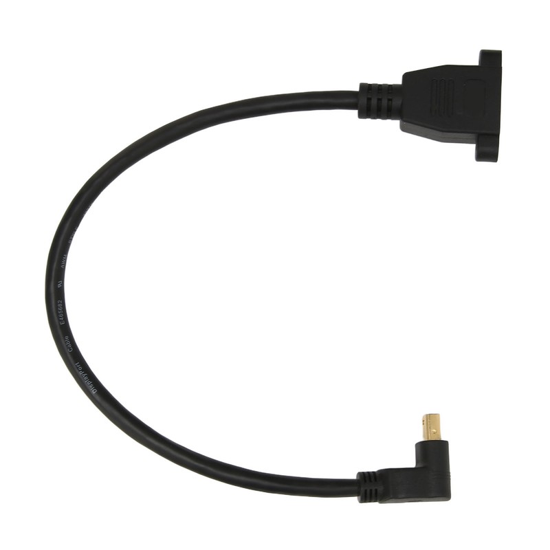 DP Female to Mini DP Male Cable Double Hole Lockable
