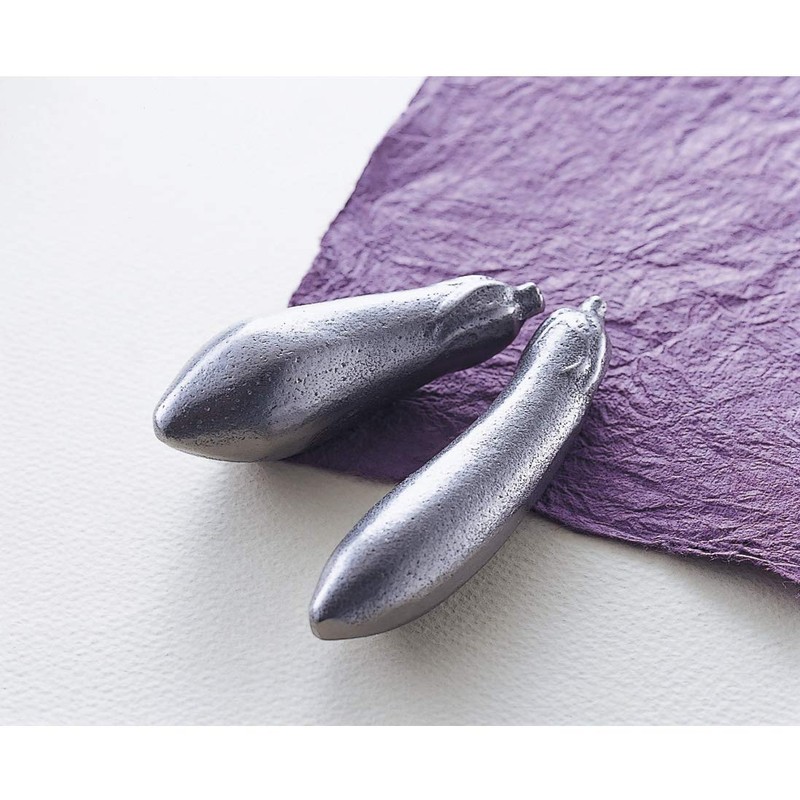 IWACHU 33003 Set of 2 Nanbu Tekki Iron Eggplants