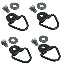 Large Dog Crate Strap Tie Down Kit with D-Rings, Bolts, & Washers, 3/8"-16 Threads (12pcs Total)