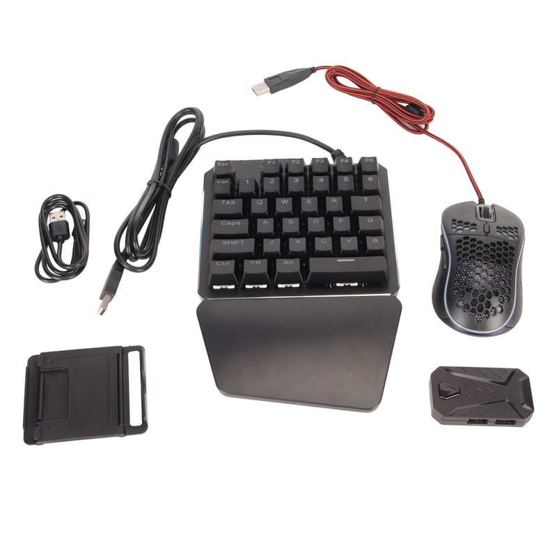 Wired Keyboard Mouse Converter Combo Plug and Play Keypad Mouse