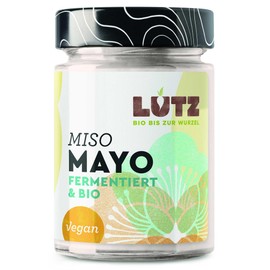Bio Miso Mayo 160g - Vegan Organic Sunflower Based Sauce with Fermented Organic Spice Paste from Chickpeas by Bio Lutz