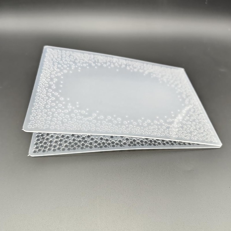 Plastic Embossing Folder A6 Size Hexagonal Points Frame Paper Crafts
