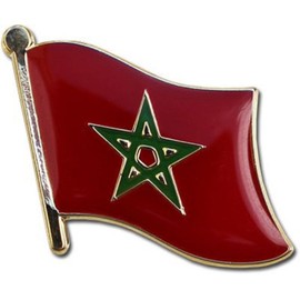 AES Morocco Country Flag Bike Motorcycle Hat Cap Lapel Pin