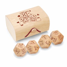 Couple Gifts,Gifts for Her/Girlfriend,Anniversary Birthday Gifts for Men,Boyfriend Birthday Gifts,Date Night Ideas,Valentines Day Gifts for Him/Her-4Pcs Date Night Dice Set