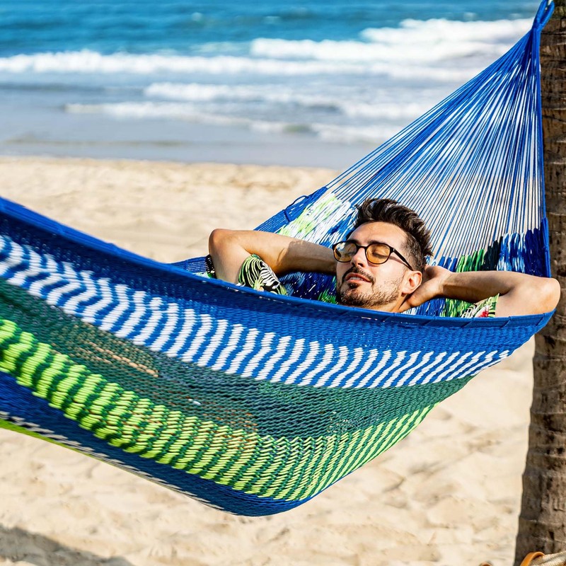 Lazy Daze Hammocks Handwoven Mayan Hammock, 10.5 FT Soft Rope