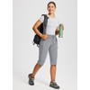 baleaf Women's Below Knee Long Hiking Cargo Shorts UPF 50