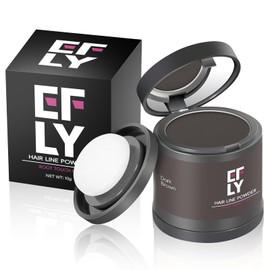 Root Touch Up Hair Color Powder For Concealing Hair Loss and Thinning, Gray Hair Shadow Powder Root Cover Up Hairline Powder For Women Men Eyebrows, Beard Line (Dark Brown, 0.35 Ounce)