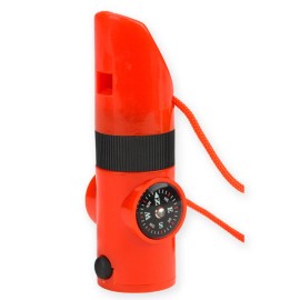 Proforce Ndur 23035 7-IN-1 Survival Whistle (Red), New, Free Shipping