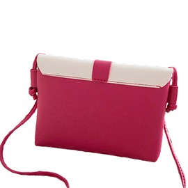 TQUXNGA Stilvolle kleine Umhängetasche für Mädchen und praktische PU-Crossbody-Taschen Satchel Handtasche, hot pink