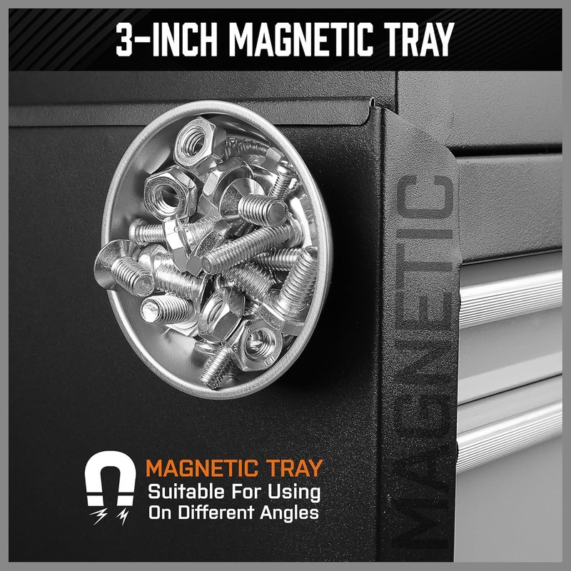 HORUSDY 4-Pack Telescoping Magnetic Pickup Tool - Extendable Magnetic Pick