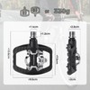 ROCKBROS Bicycle Pedals Dual Function, Clipless Pedals SPD and Flat