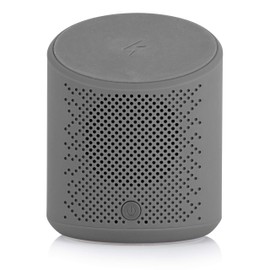 Akai A61052G DYNMX Portable Wireless Charging Speaker with Bluetooth Connectivity, 3W Audio Output, 5W Charging, Grey