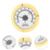 Cabilock Analogue Hygrometer for Tea Boxes Metal Alloy Housing Round