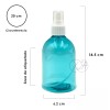 Xena Envase Plastico Atomizador Blanco Campana 250 Ml Colores X35