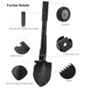 C_EDITION Multi-Functional Military Folding Shovel Survival Spade Emergency Garden Camping