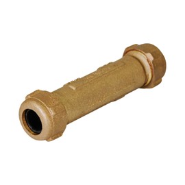 Midline Valve RLC2256 Compression Coupling Fitting, with Packing Nut, Brass Diameter, 3/4 in. X 5 in. Length