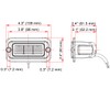 Raycharm 4.3" Off-Road Flush-Mount LED Pods, 6000K Cool-White, Spot Beam,