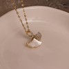 Sonateomber Gold Leaf Pendant Necklaces for Women Teen Girls Simple