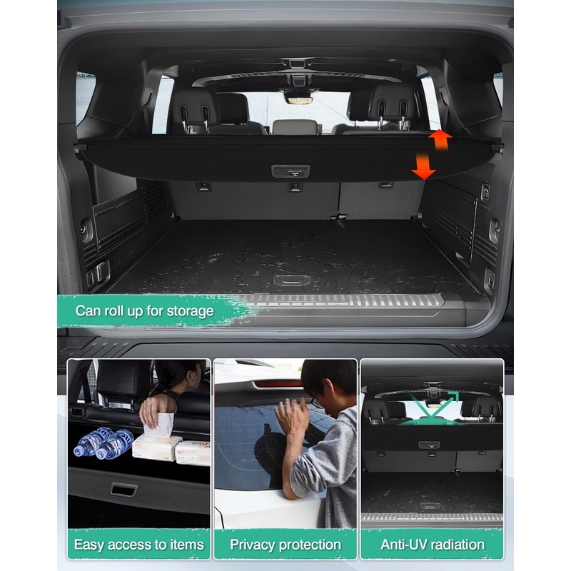 Powerty Cargo Cover for 2024 2025 GMC Hummer EV SUV