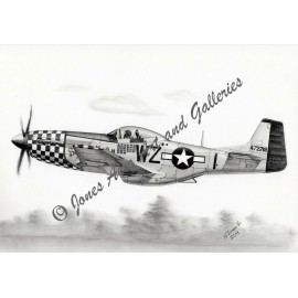 P-51 Mustang "Big Beautiful Doll" Giclee & Iris Art Prints by Willie Jones Jr.