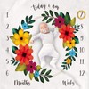 Baby Monthly Milestone Blanket Innovative Decorative Garland Pattern Newborn Photography