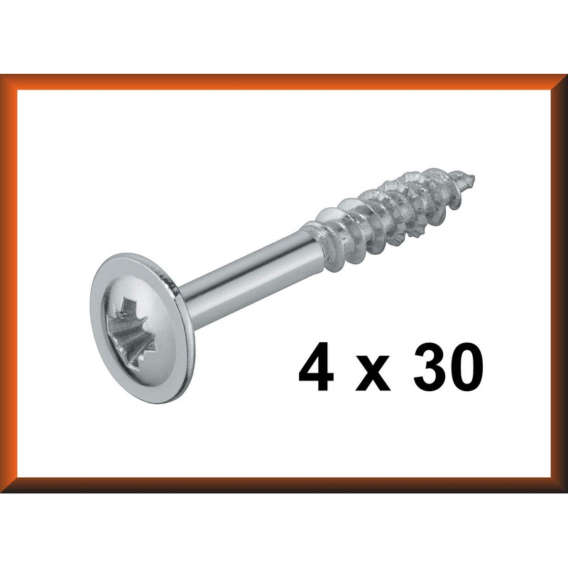 100 x Body Screws 4.0 x 30 Spax Back Wall