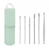 6 Counts Set Stainless Steel Spiral Ear Massage Cleaning Tool,Stainless