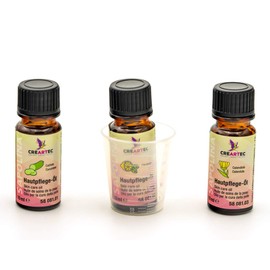 Sapolina Creartec - Set of 3 Skin Care Products for Various Uses - Consisting of Cucumber, Citrobana and Marigold - Soap Making / Soap Additive - Made in Germany