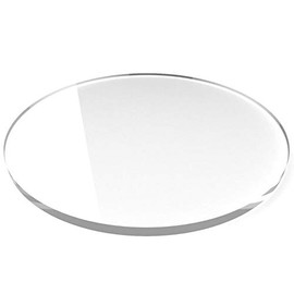 Round Acrylic Blank Disc Plexiglass Lucite Sheet Clear Laser Cut Circle Thickness (14" Diameter, Thickness 1/8 inch)